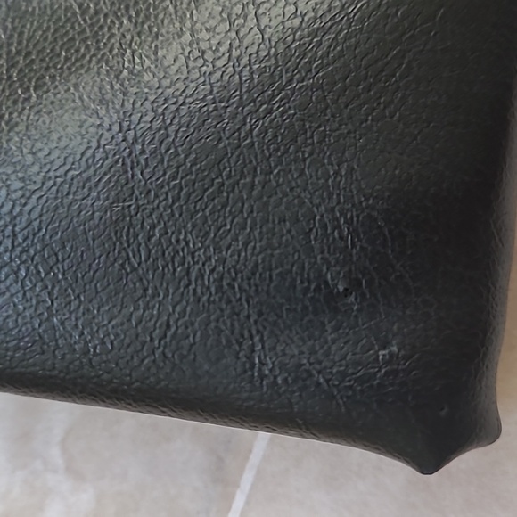 Vintage Black Leather Clutch Bag - Picture 6 of 6
